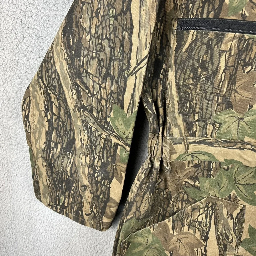 VTG 1-Piece Trebark Camouflage Coveralls‎ Hunting Jumpsuit USA Made Men's XL